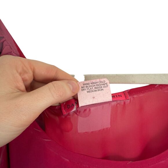 Daniel Benjamin Sheer Tunic Butterfly Blouse Fairy Y2K Sheer Womens Size Large - Picture 5 of 6